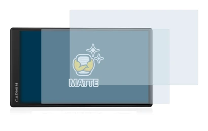 Abbildung des Geräts Garmin DriveSmart 55 mit einer Vielzahl des Displayschutzes.