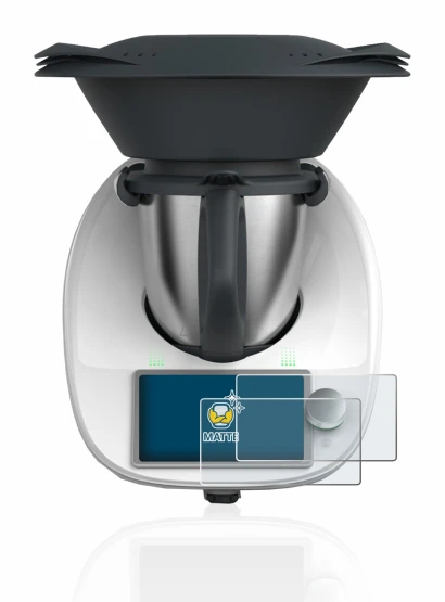 Abbildung des Geräts Vorwerk Thermomix TM6 mit einer Vielzahl des Displayschutzes.