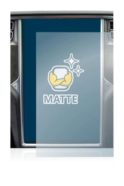 Abbildung des Geräts Tesla Model X mit einer Vielzahl des Displayschutzes.