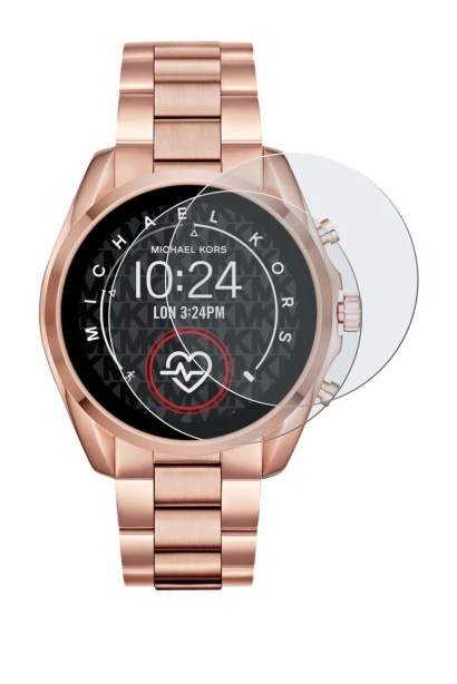 Abbildung des Geräts Michael Kors Access Bradshaw 2 mit einer Vielzahl des Displayschutzes.