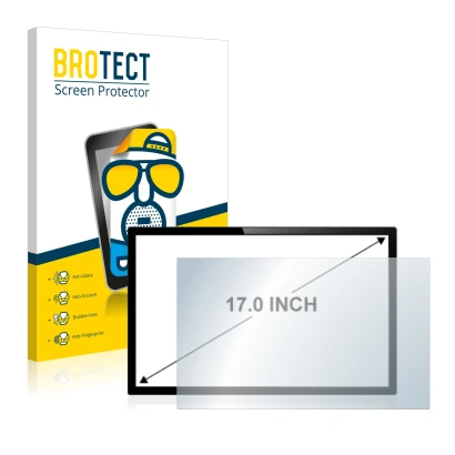 Vorderseite einer Produktverpackung mit dem Markenlogo BROTECT. Daneben ist das Gerät mit dem zugehörigen Displayschutz abgebi