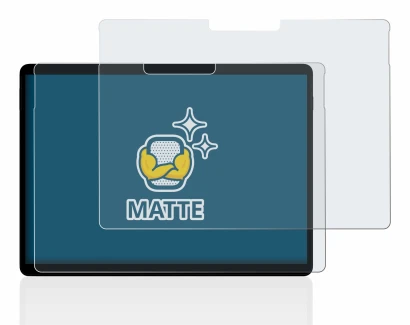 Abbildung des Geräts Microsoft Surface Pro X mit einer Vielzahl des Displayschutzes.