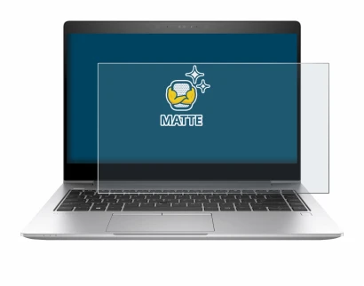 Abbildung des Geräts HP EliteBook 840 G6 mit einer Vielzahl des Displayschutzes.