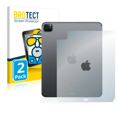 Vorderseite einer Produktverpackung mit dem Markenlogo BROTECT. Daneben ist das Gerät Apple iPad Pro 11" 2020 (Rückseite, 2. G