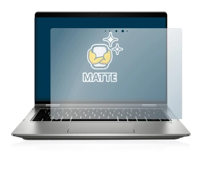 Abbildung des Geräts HP ProBook x360 435 G7 mit einer Vielzahl des Displayschutzes.