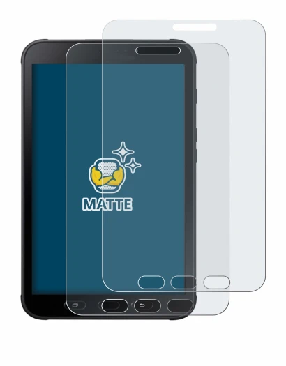 Abbildung des Geräts Samsung Galaxy Tab Active 2 SM-T395 mit einer Vielzahl des Displayschutzes.