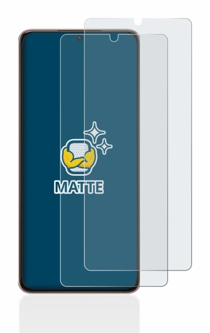 Abbildung des Geräts Samsung Galaxy S21 Ultra 5G mit einer Vielzahl des Displayschutzes.