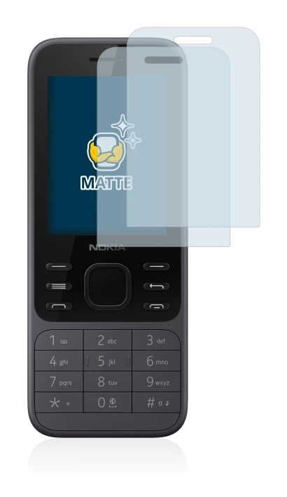 Abbildung des Geräts Nokia 6300 2020 mit einer Vielzahl des Displayschutzes.