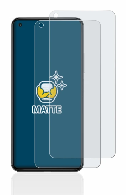 Abbildung des Geräts Xiaomi Mi 11 Lite 5G mit einer Vielzahl des Displayschutzes.