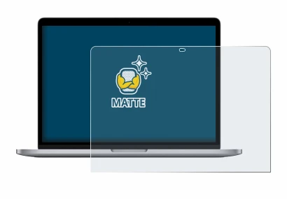 Abbildung des Geräts Apple MacBook Pro M1 13" 2020 mit einer Vielzahl des Displayschutzes.