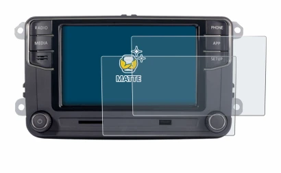 Abbildung des Geräts Volkswagen Autoradio Composition Touch RCD330+ 6.5" mit einer Vielzahl des Displayschutzes.