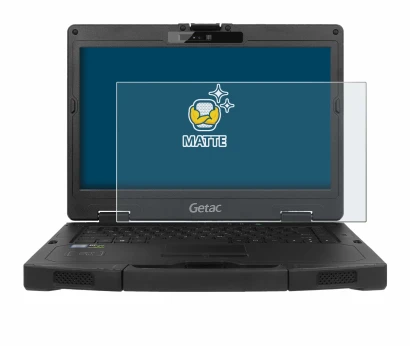 Abbildung des Geräts Getac S410 mit einer Vielzahl des Displayschutzes.