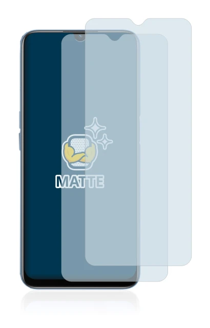 Abbildung des Geräts Oppo A16s mit einer Vielzahl des Displayschutzes.