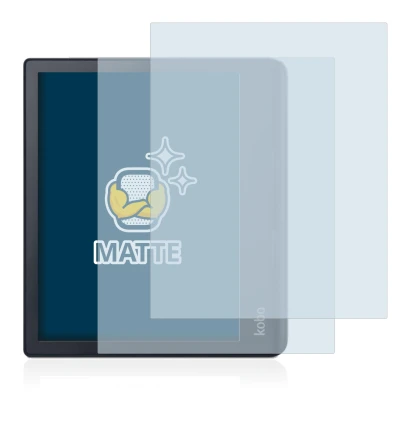 Abbildung des Geräts Kobo Sage mit einer Vielzahl des Displayschutzes.