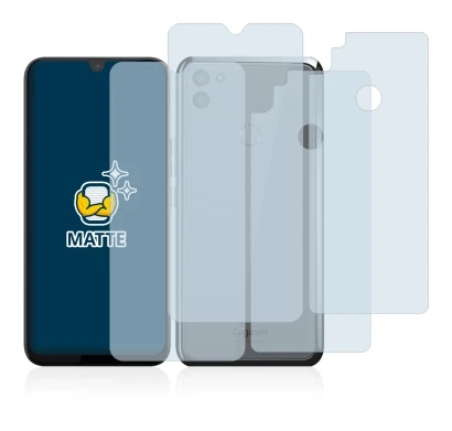 Abbildung des Geräts Gigaset GS5 (Display+Rückseite) mit einer Vielzahl des Displayschutzes.