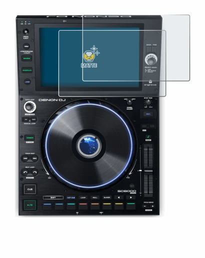 Abbildung des Geräts Denon DJ SC6000 Prime mit einer Vielzahl des Displayschutzes.