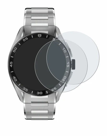 Abbildung des Geräts TAG Heuer Connected Calibre E4 (45 mm) mit einer Vielzahl des Displayschutzes.