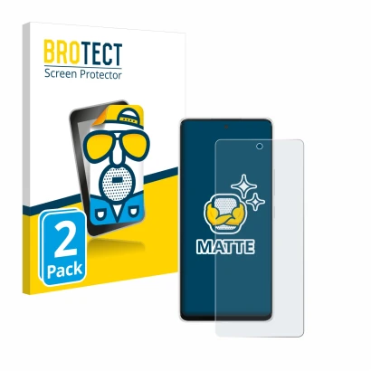 Vorderseite einer Produktverpackung mit dem Markenlogo BROTECT. Daneben ist das Gerät Samsung Galaxy A53 5G mit dem zugehörige