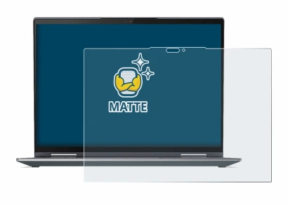 Abbildung des Geräts Lenovo ThinkPad X1 Yoga Gen 7 mit einer Vielzahl des Displayschutzes.