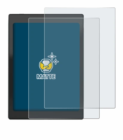 Abbildung des Geräts Boox Nova Air C mit einer Vielzahl des Displayschutzes.