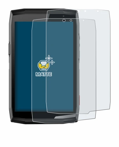 Abbildung des Geräts Crosscall Core T5 mit einer Vielzahl des Displayschutzes.