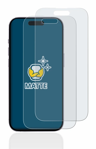 Abbildung des Geräts Apple iPhone 14 Pro mit einer Vielzahl des Displayschutzes.