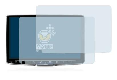 Abbildung des Geräts Alpine iLX-F905D mit einer Vielzahl des Displayschutzes.