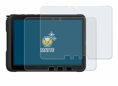 Abbildung des Geräts Samsung Galaxy Tab Active 4 Pro mit einer Vielzahl des Displayschutzes.