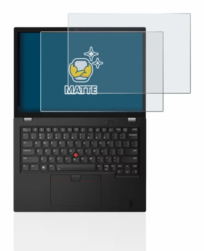 Abbildung des Geräts Lenovo Thinkpad L13 Gen 3 mit einer Vielzahl des Displayschutzes.