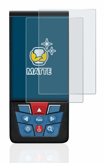Abbildung des Geräts Bosch GLM 100-25c mit einer Vielzahl des Displayschutzes.
