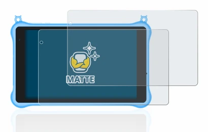 Abbildung des Geräts Blackview Tab 5 Kids mit einer Vielzahl des Displayschutzes.