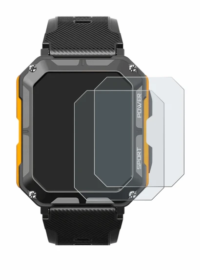 Abbildung des Geräts Njord Gear The Indestructible Smartwatch mit einer Vielzahl des Displayschutzes.