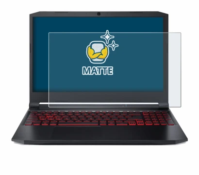 Abbildung des Geräts Acer Nitro 5 Gaming 15,6" mit einer Vielzahl des Displayschutzes.
