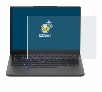 Abbildung des Geräts Lenovo ThinkPad E14 Gen 5 mit einer Vielzahl des Displayschutzes.