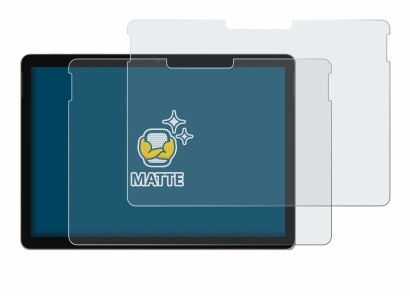 Abbildung des Geräts Microsoft Surface Go 4 mit einer Vielzahl des Displayschutzes.