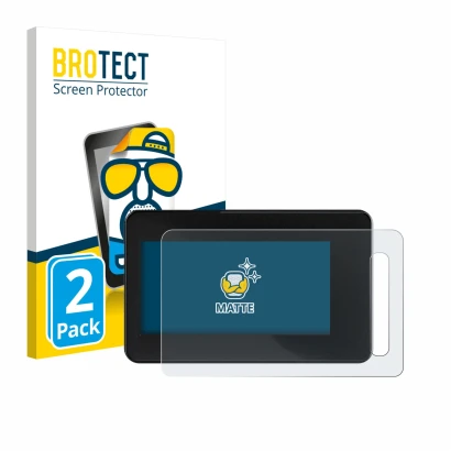 Vorderseite einer Produktverpackung mit dem Markenlogo BROTECT. Daneben ist das Gerät Shimano Steps SC-EN600 mit dem zugehörig