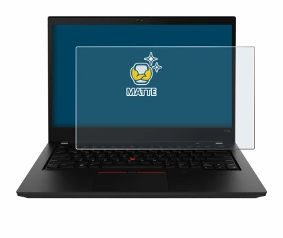 Abbildung des Geräts Lenovo ThinkPad P14s Gen 2 mit einer Vielzahl des Displayschutzes.