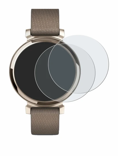 Abbildung des Geräts Garmin Lily 2 mit einer Vielzahl des Displayschutzes.