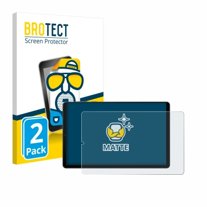 Vorderseite einer Produktverpackung mit dem Markenlogo BROTECT. Daneben ist das Gerät Lenovo Legion Y700 (2023) mit dem zugehö