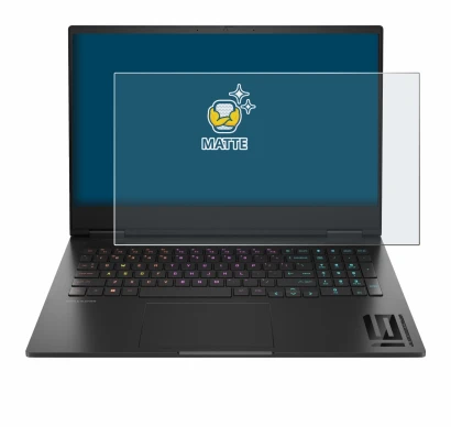 Abbildung des Geräts HP Omen 16 2024 mit einer Vielzahl des Displayschutzes.