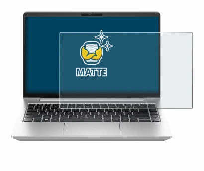 Abbildung des Geräts HP ProBook 440 G10 mit einer Vielzahl des Displayschutzes.