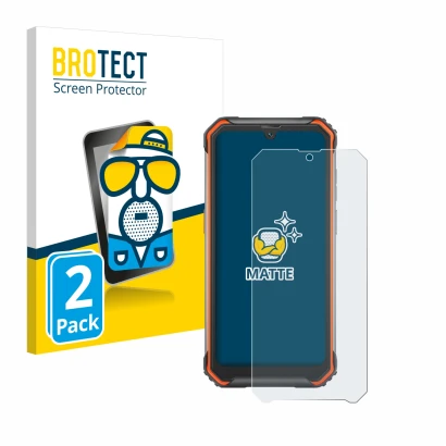 Vorderseite einer Produktverpackung mit dem Markenlogo BROTECT. Daneben ist das Gerät Blackview BV7200 mit dem zugehörigen Dis