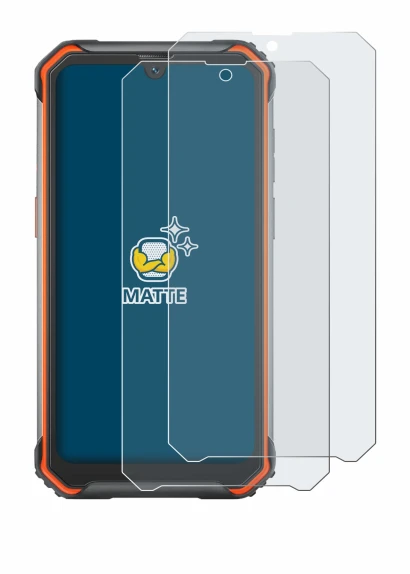 Abbildung des Geräts Blackview BV7200 mit einer Vielzahl des Displayschutzes.