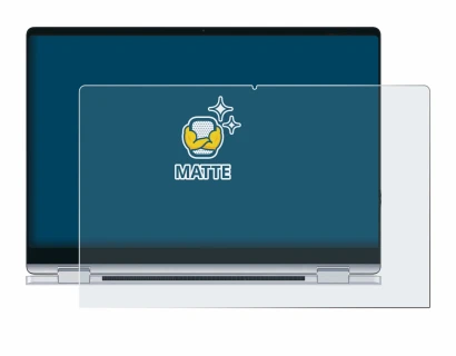 Abbildung des Geräts Samsung Galaxy Book4 360 15.6" mit einer Vielzahl des Displayschutzes.