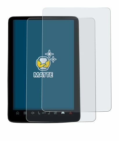 Abbildung des Geräts Volvo EX30 12.3" mit einer Vielzahl des Displayschutzes.