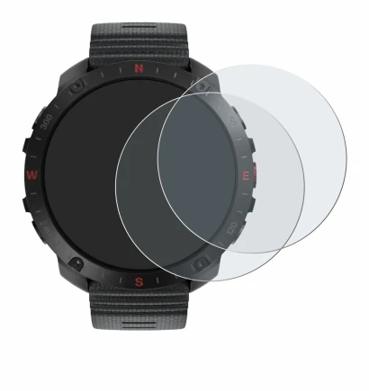 Abbildung des Geräts Polar Grit X2 Pro mit einer Vielzahl des Displayschutzes.