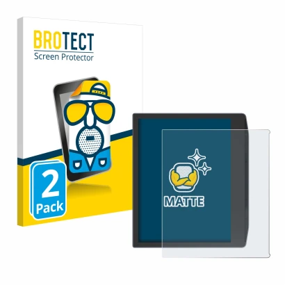 Vorderseite einer Produktverpackung mit dem Markenlogo BROTECT. Daneben ist das Gerät PocketBook Era Color mit dem zugehörigen