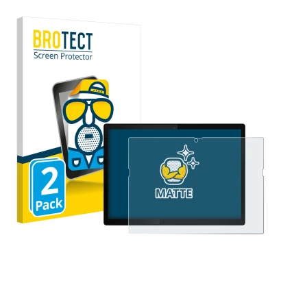 Vorderseite einer Produktverpackung mit dem Markenlogo BROTECT. Daneben ist das Gerät Lenovo ThinkPad X12 Detachable Gen 2 mit