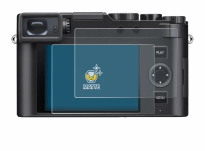 Abbildung des Geräts Leica D-Lux 8 mit einer Vielzahl des Displayschutzes.