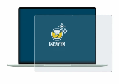 Abbildung des Geräts Huawei MateBook 14 2024 mit einer Vielzahl des Displayschutzes.